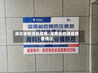 湖北省桃源县疫情/湖南省桃源县疫情情况