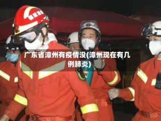 广东省漳州有疫情没(漳州现在有几例肺炎)