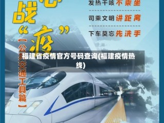 福建省疫情官方号码查询(福建疫情热线)