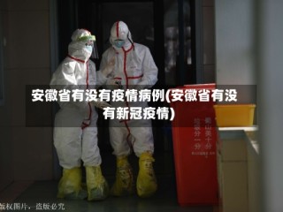 安徽省有没有疫情病例(安徽省有没有新冠疫情)
