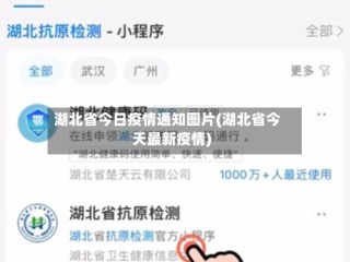 湖北省今日疫情通知图片(湖北省今天最新疫情)