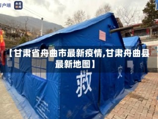 【甘肃省舟曲市最新疫情,甘肃舟曲县最新地图】