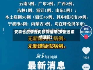 安徽省疫情走向预测结果(安徽省疫情通报)