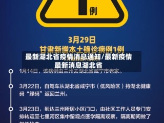 最新湖北省疫情消息通知/最新疫情最新消息湖北省