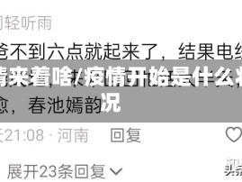 疫情来着啥/疫情开始是什么状况