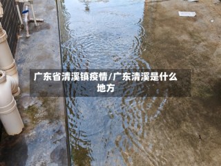 广东省清溪镇疫情/广东清溪是什么地方