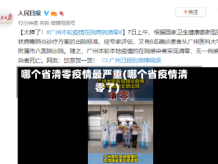哪个省清零疫情最严重(哪个省疫情清零了)