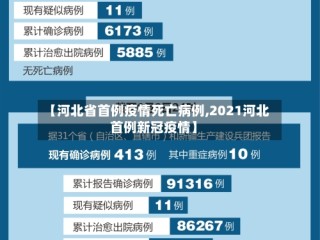 【河北省首例疫情死亡病例,2021河北首例新冠疫情】