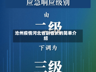 沧州疫情河北省副省长的简单介绍
