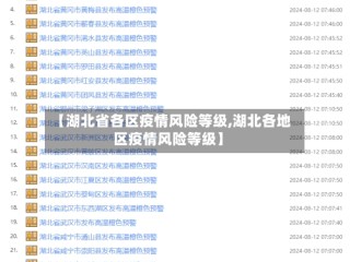 【湖北省各区疫情风险等级,湖北各地区疫情风险等级】