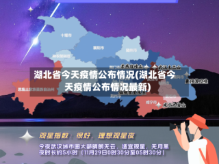 湖北省今天疫情公布情况(湖北省今天疫情公布情况最新)