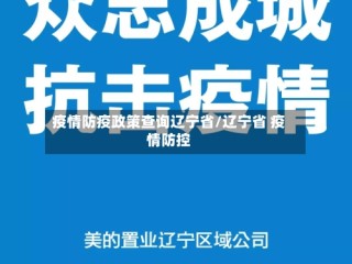 疫情防疫政策查询辽宁省/辽宁省 疫情防控