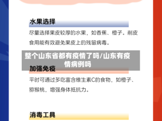 整个山东省都有疫情了吗/山东有疫情病例吗
