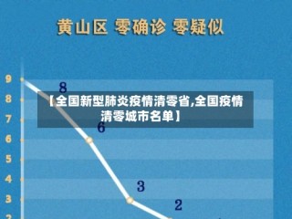 【全国新型肺炎疫情清零省,全国疫情清零城市名单】