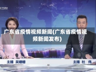 广东省疫情视频新闻(广东省疫情视频新闻发布)