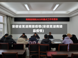 安徽省芜湖南陵疫情(安徽芜湖南陵县疫情)