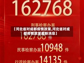 【河北省对成都疫情政策,河北省对成都疫情政策最新消息】