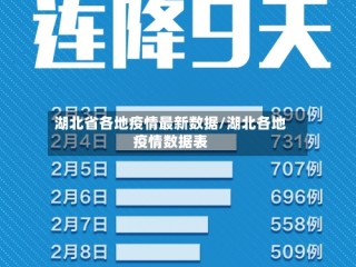 湖北省各地疫情最新数据/湖北各地疫情数据表