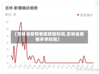 【吉林省疫情寒假放假时间,吉林省疫情开学时间】