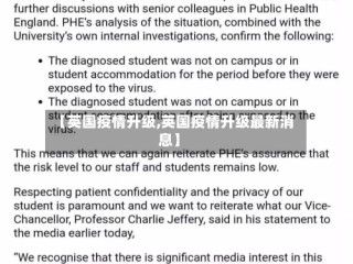 【英国疫情升级,英国疫情升级最新消息】