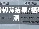 福建省疫情初筛结果/福建疫情检测