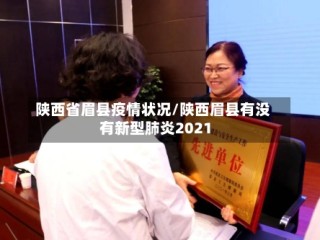 陕西省眉县疫情状况/陕西眉县有没有新型肺炎2021