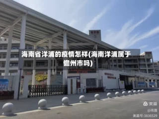 海南省洋浦的疫情怎样(海南洋浦属于儋州市吗)