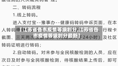 【江苏省各市疫情等级划分,江苏省各市疫情等级划分最新】