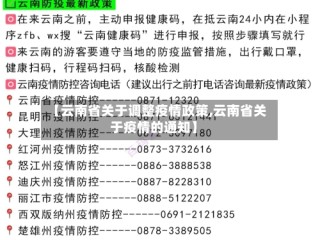 【云南省关于调整疫情政策,云南省关于疫情的通知】
