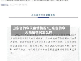 山东省的今天疫情情况/山东省的今天疫情情况怎么样