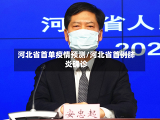 河北省首单疫情预测/河北省首例肺炎确诊