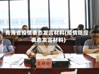 青海省疫情表态发言材料(疫情防控表态发言材料)