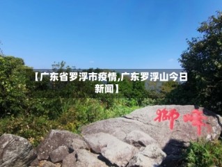 【广东省罗浮市疫情,广东罗浮山今日新闻】