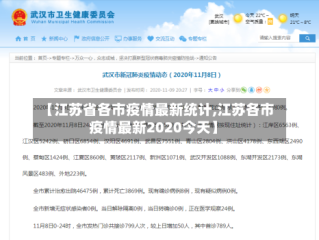 【江苏省各市疫情最新统计,江苏各市疫情最新2020今天】