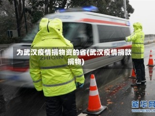 为武汉疫情捐物资的省(武汉疫情捐款捐物)