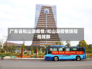 广东省松山湖疫情/松山湖疫情防控指挥部