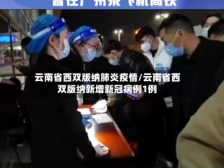 云南省西双版纳肺炎疫情/云南省西双版纳新增新冠病例1例