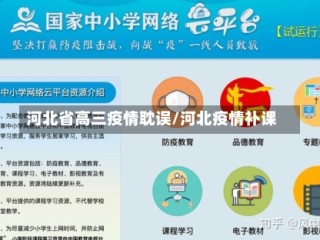 河北省高三疫情耽误/河北疫情补课