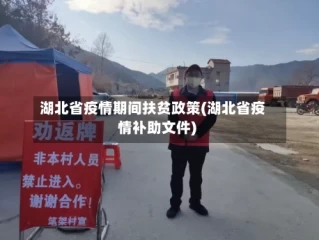 湖北省疫情期间扶贫政策(湖北省疫情补助文件)