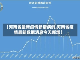 【河南省最新疫情新增病例,河南省疫情最新数据消息今天新增】