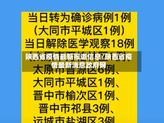 陕西省疫情最新报道信息/陕西省疫情最新消息政府网