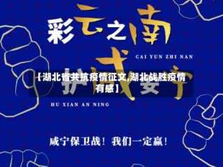 【湖北省共抗疫情征文,湖北战胜疫情有感】