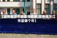 【湖南省洪市镇最新疫情,湖南省洪江市是哪个市】