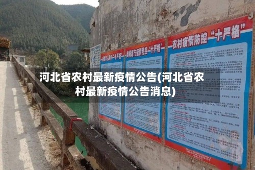 河北省农村最新疫情公告(河北省农村最新疫情公告消息)