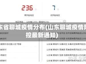 山东省聊城疫情分布(山东聊城疫情防控最新通知)