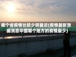 哪个省疫情比较少啊最近(疫情最新数据消息中国哪个地方的疫情最少)