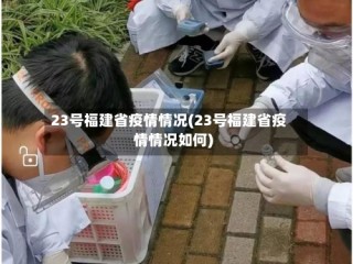 23号福建省疫情情况(23号福建省疫情情况如何)
