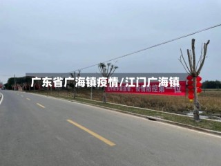 广东省广海镇疫情/江门广海镇