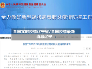 全国实时疫情辽宁省/全国疫情最新消息辽宁