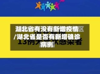 湖北省有没有新增疫情/湖北省是否有新增确诊病例
